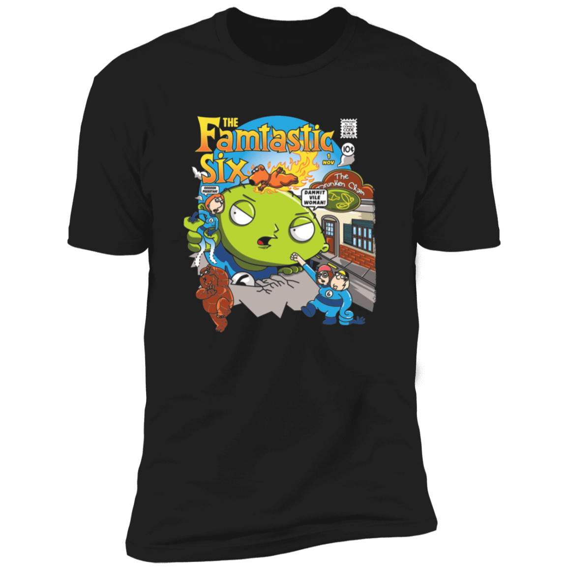 T-Shirts Black / X-Small The Famtastic Six Men's Premium T-Shirt