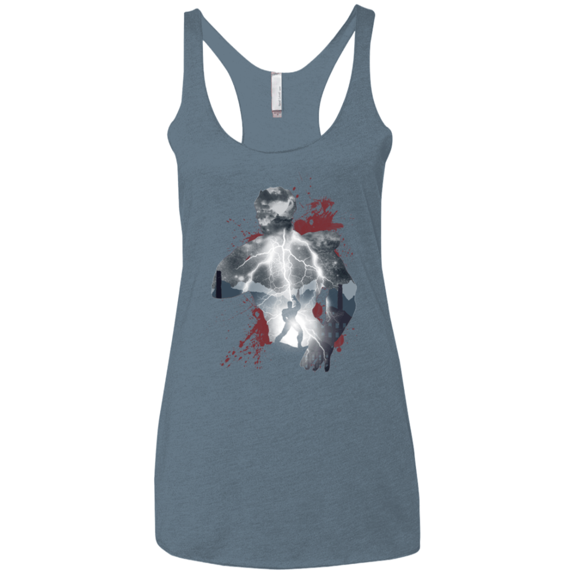 T-Shirts Indigo / X-Small The Fist Women's Triblend Racerback Tank