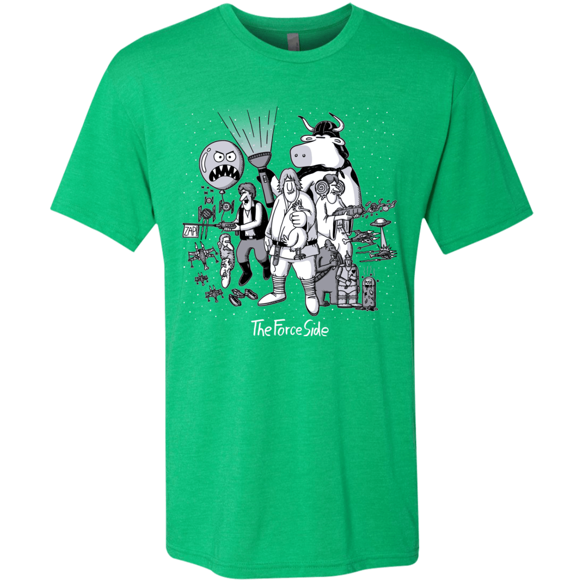 T-Shirts Envy / Small The Force Side Men's Triblend T-Shirt