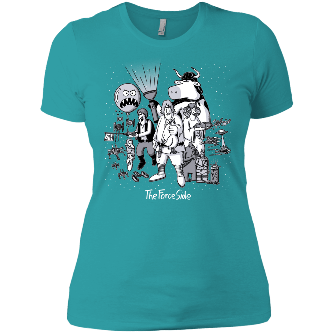 T-Shirts Tahiti Blue / X-Small The Force Side Women's Premium T-Shirt