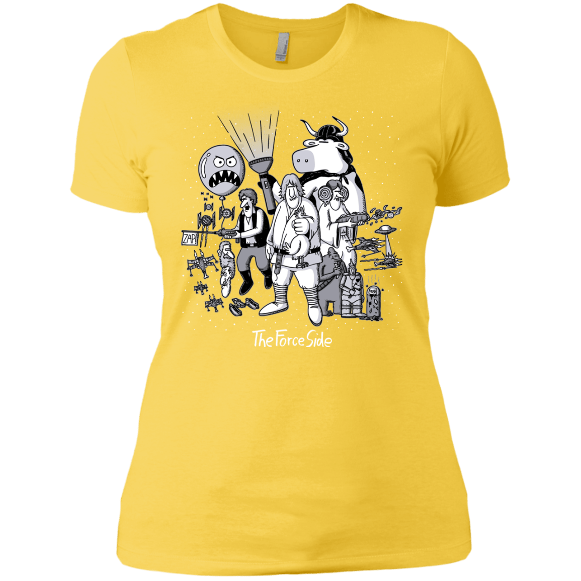 T-Shirts Vibrant Yellow / X-Small The Force Side Women's Premium T-Shirt