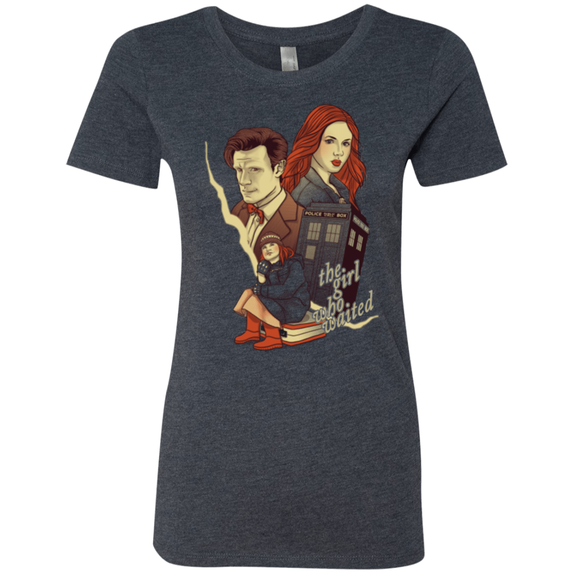 T-Shirts Vintage Navy / Small The Girl who waited Women's Triblend T-Shirt