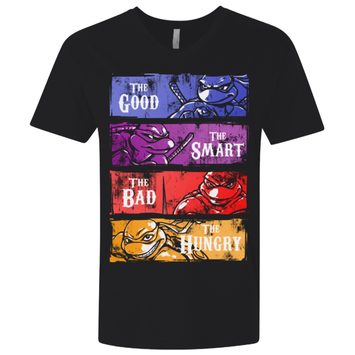T-Shirts Black / X-Small The Good, Bad, Smart and Hungry Men's Premium V-Neck