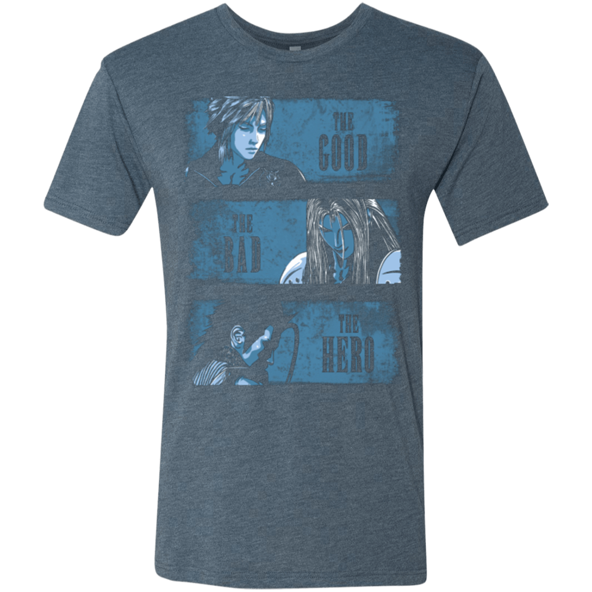 T-Shirts Indigo / Small The Good the Bad and the Hero Men's Triblend T-Shirt