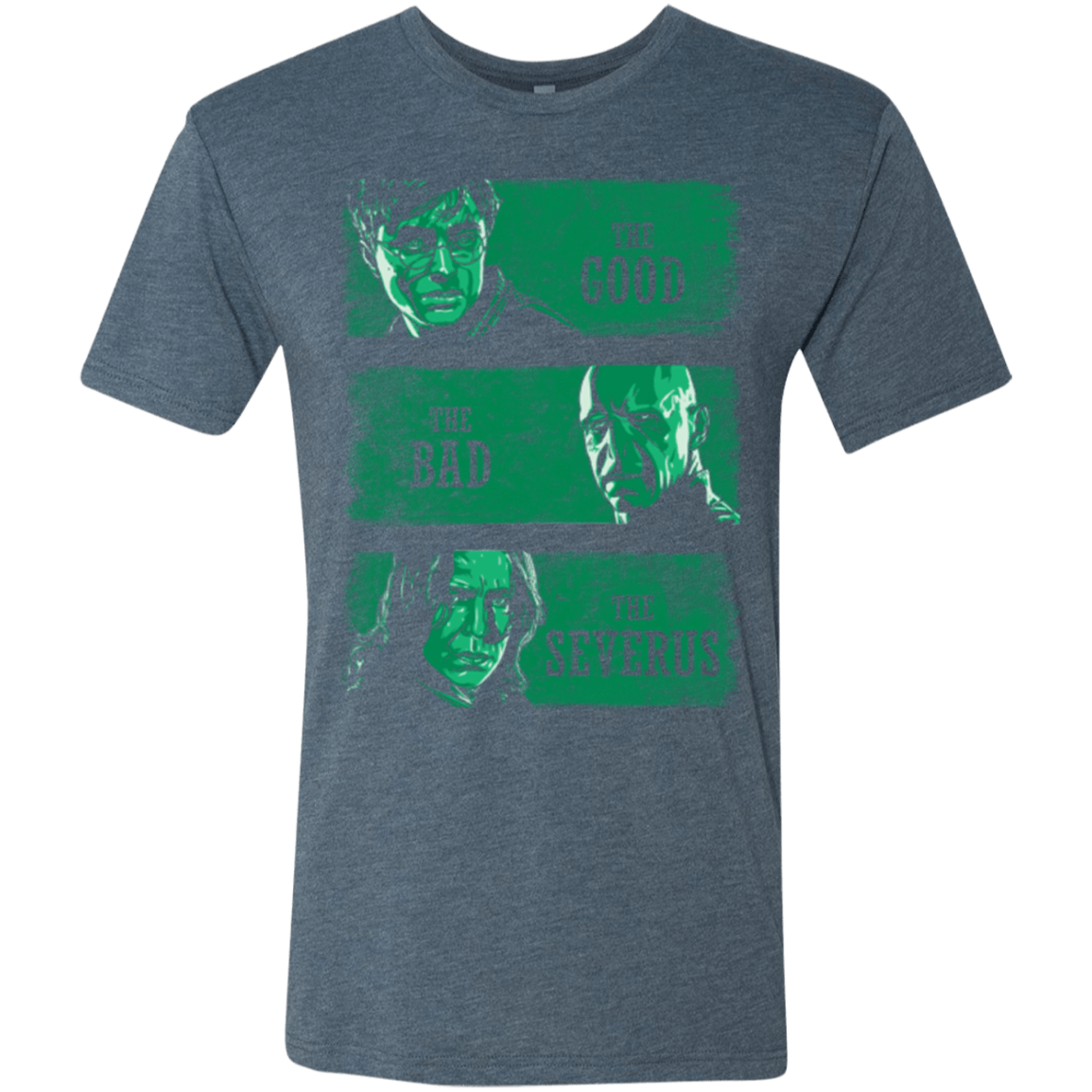 T-Shirts Indigo / Small The Good the Bad and the Severus Men's Triblend T-Shirt