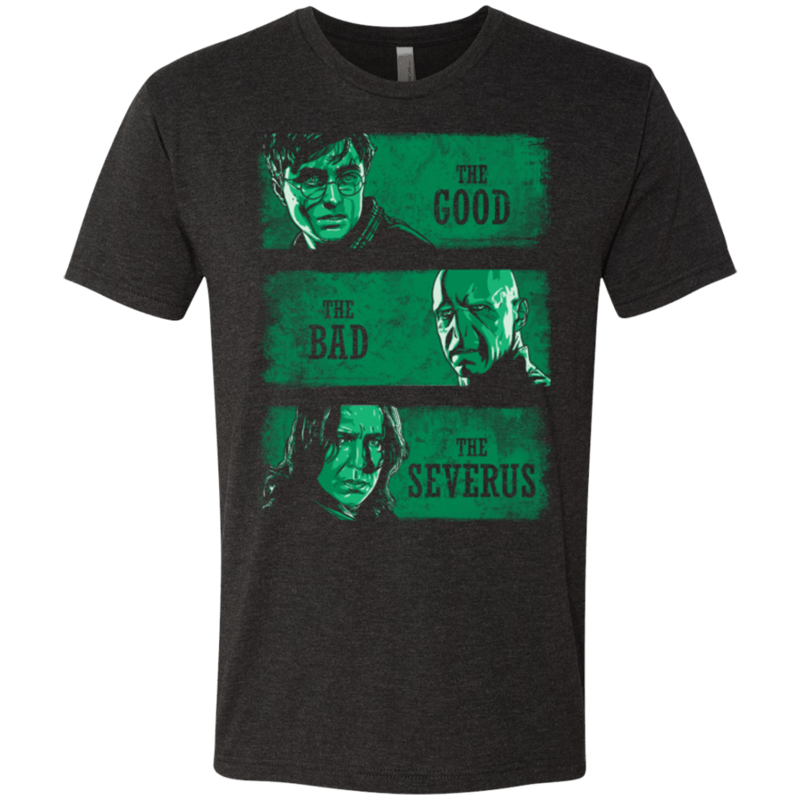 T-Shirts Vintage Black / Small The Good the Bad and the Severus Men's Triblend T-Shirt