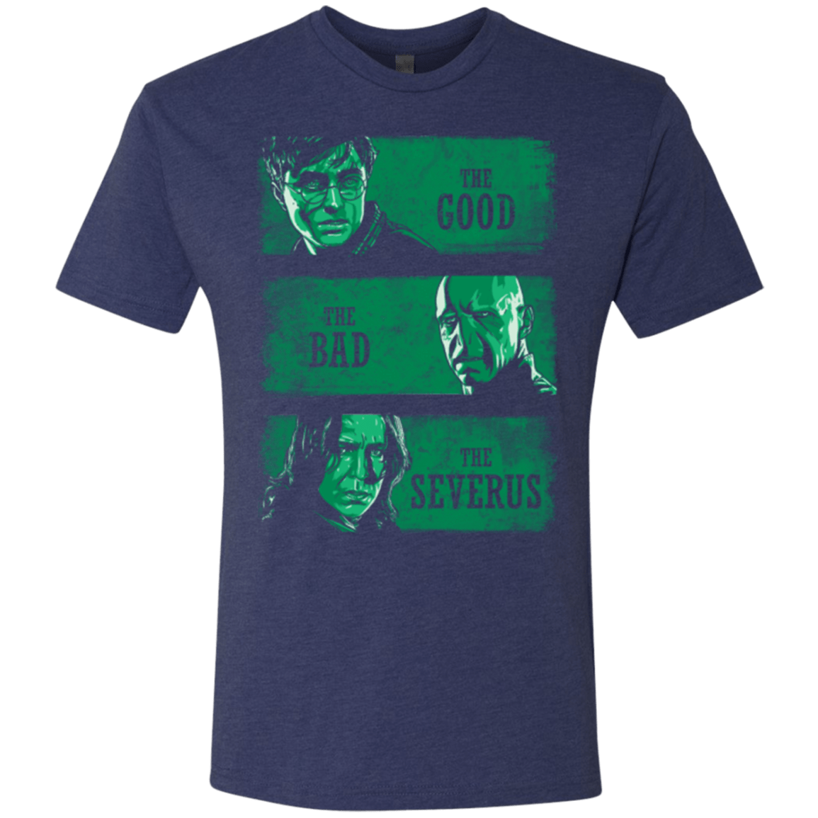 T-Shirts Vintage Navy / Small The Good the Bad and the Severus Men's Triblend T-Shirt