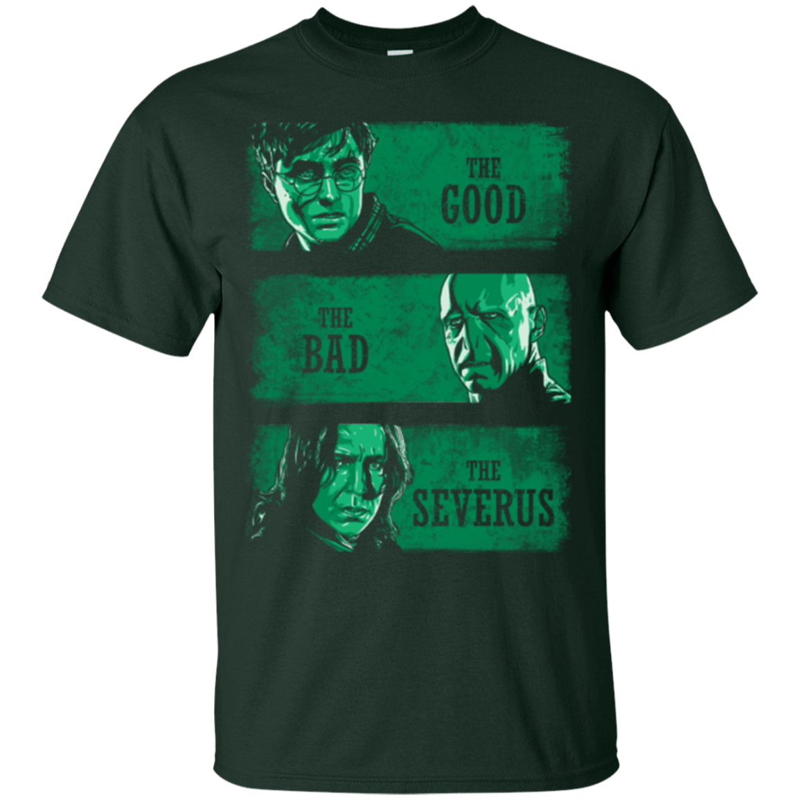 T-Shirts Forest Green / Small The Good the Bad and the Severus T-Shirt