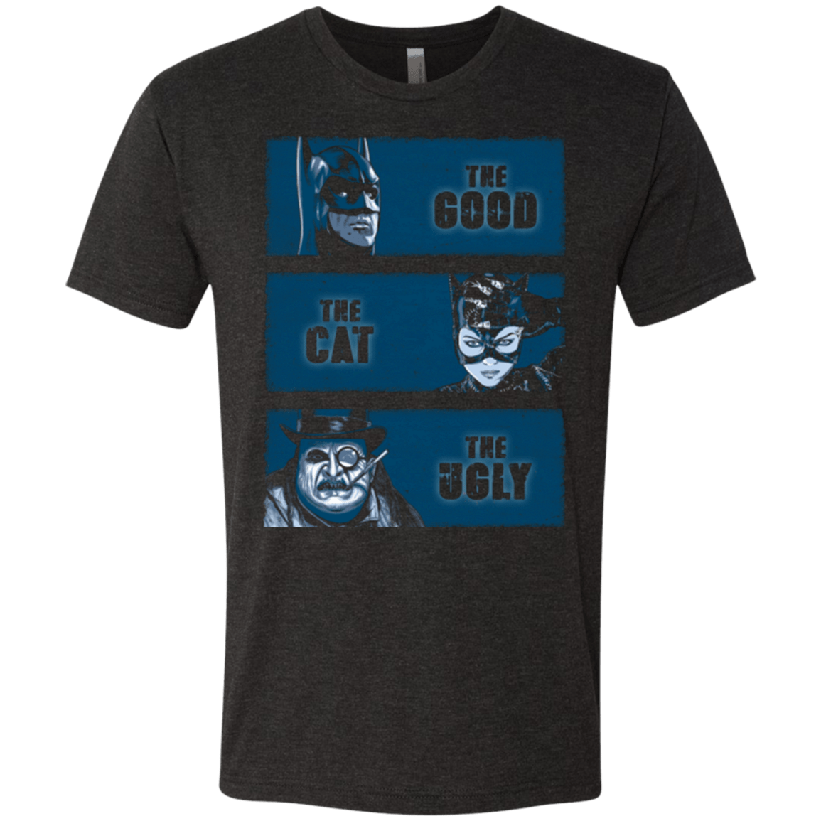 T-Shirts Vintage Black / Small The Good the Cat and the Ugly Men's Triblend T-Shirt