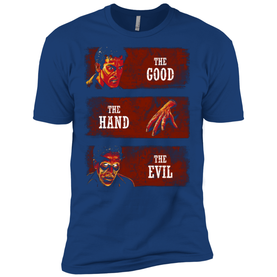 T-Shirts Royal / X-Small The Good the Hand and the Evil Men's Premium T-Shirt