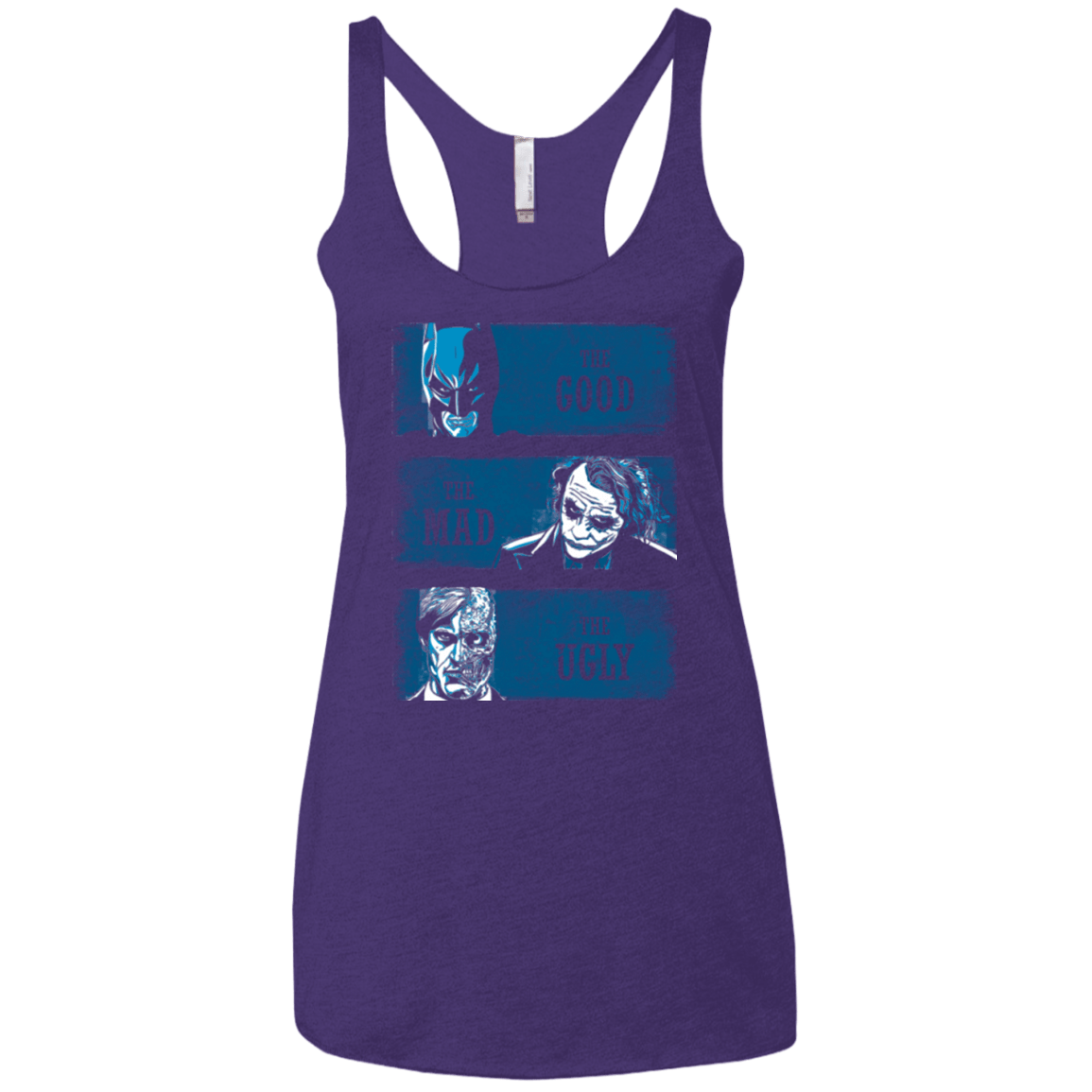 T-Shirts Purple / X-Small The Good the Mad and the Ugly Women's Triblend Racerback Tank