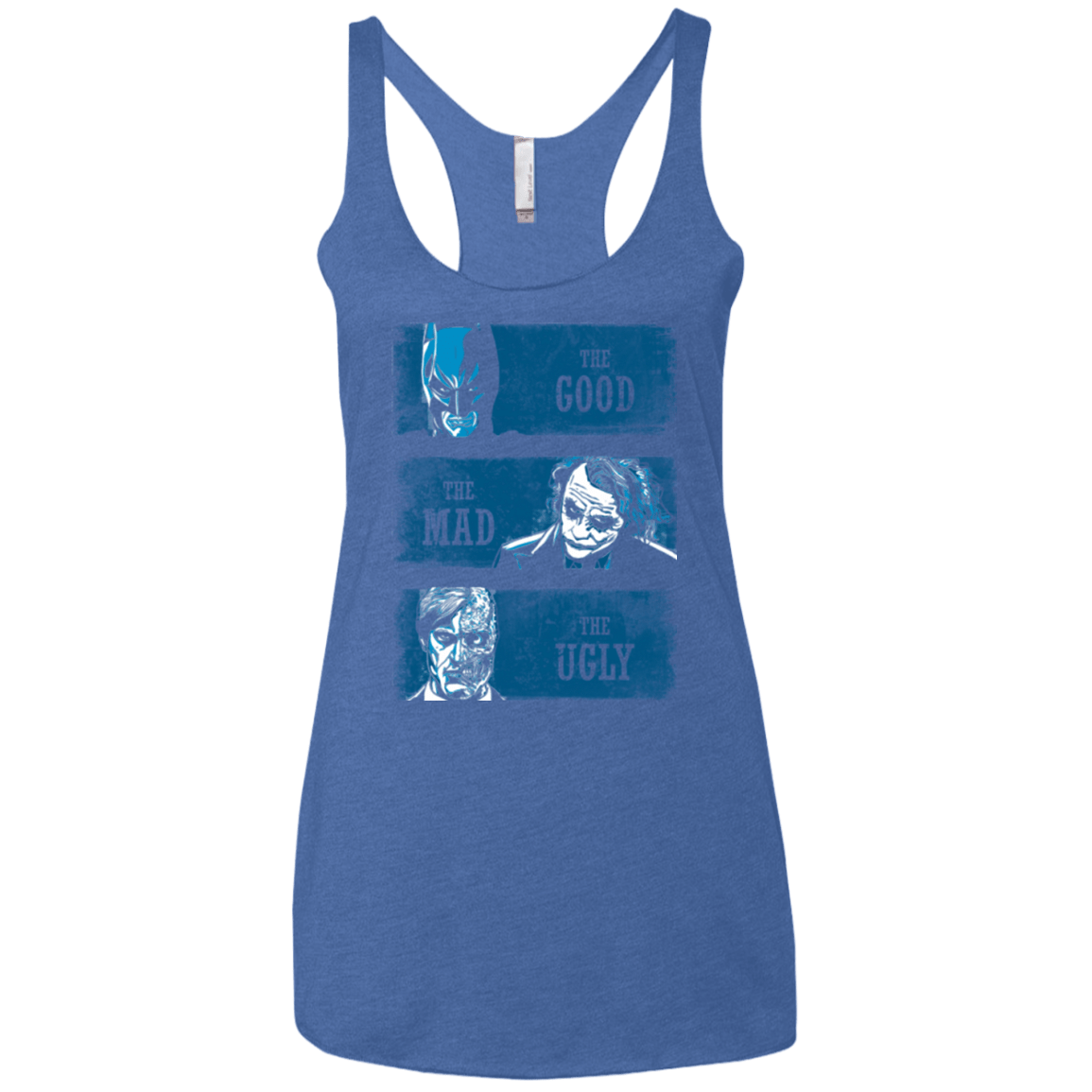 T-Shirts Vintage Royal / X-Small The Good the Mad and the Ugly Women's Triblend Racerback Tank