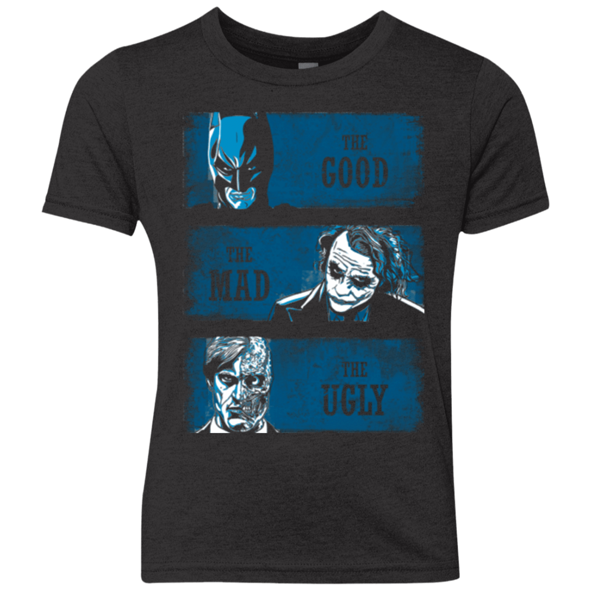 T-Shirts Vintage Black / YXS The Good the Mad and the Ugly Youth Triblend T-Shirt