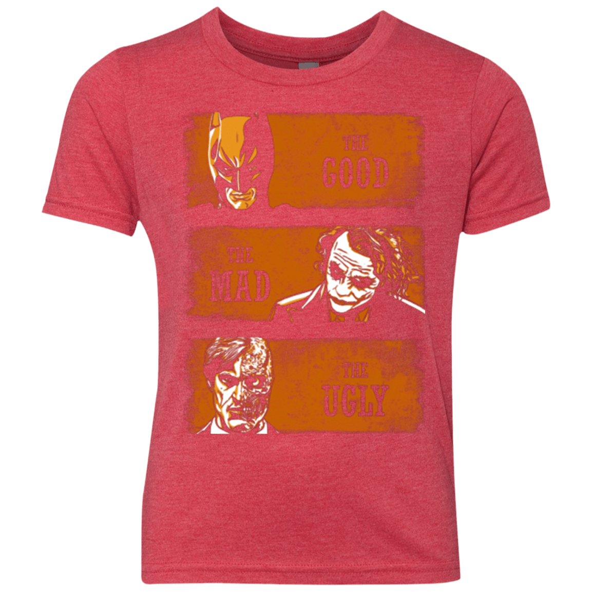 T-Shirts Vintage Red / YXS The Good the Mad and the Ugly2 Youth Triblend T-Shirt