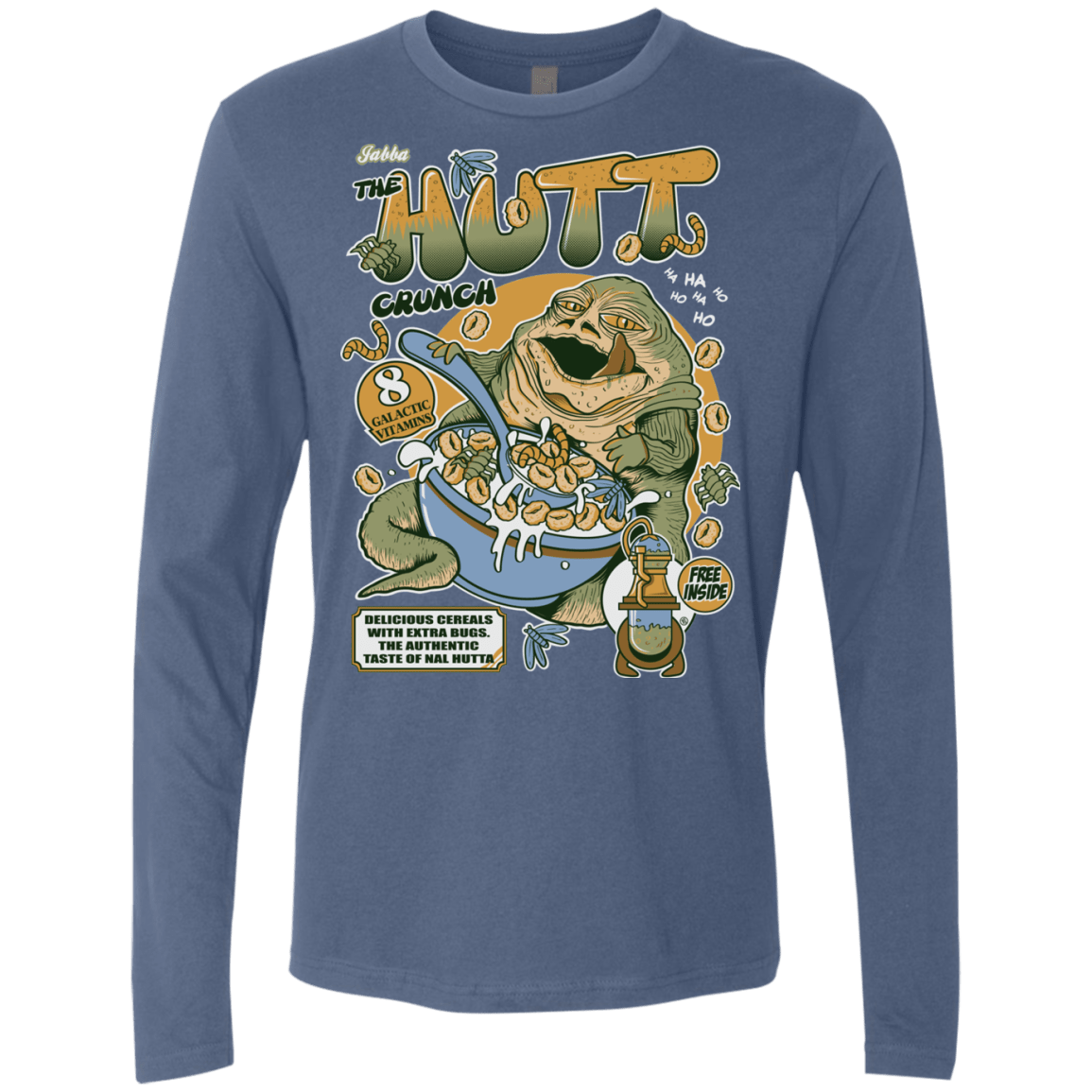 T-Shirts Indigo / S The Hutt Crunch Men's Premium Long Sleeve