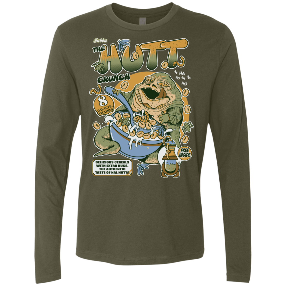 T-Shirts Military Green / S The Hutt Crunch Men's Premium Long Sleeve