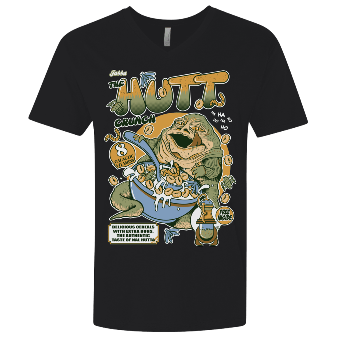 T-Shirts Black / X-Small The Hutt Crunch Men's Premium V-Neck