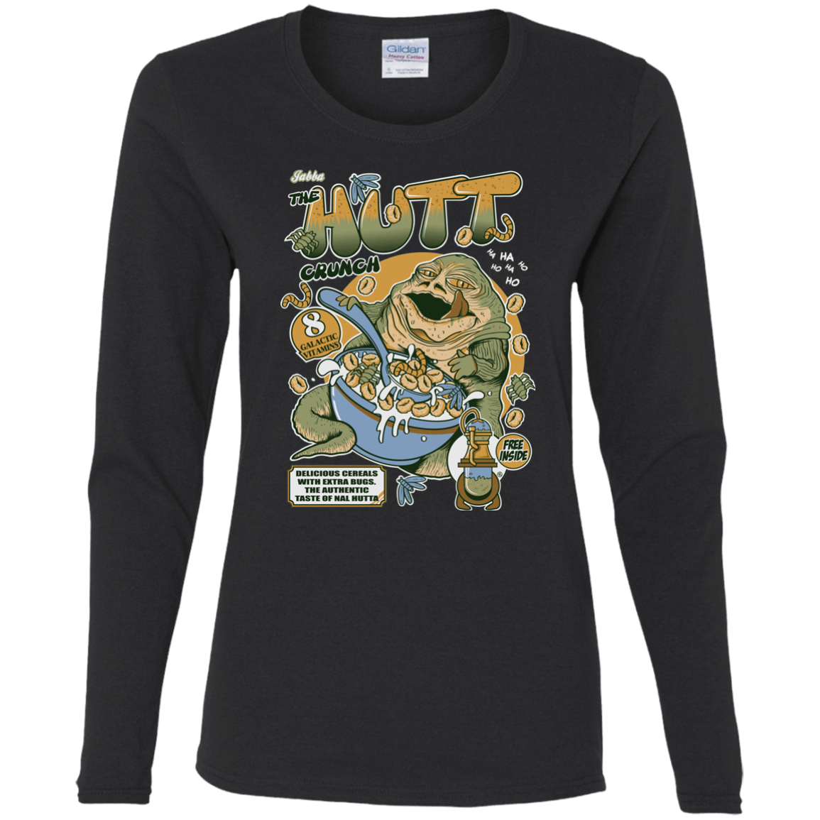 T-Shirts Black / S The Hutt Crunch Women's Long Sleeve T-Shirt