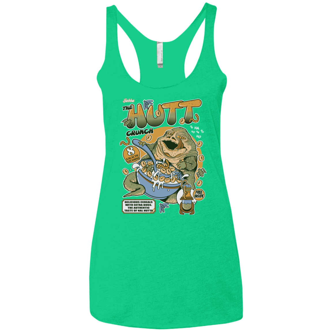 T-Shirts Envy / X-Small The Hutt Crunch Women's Triblend Racerback Tank