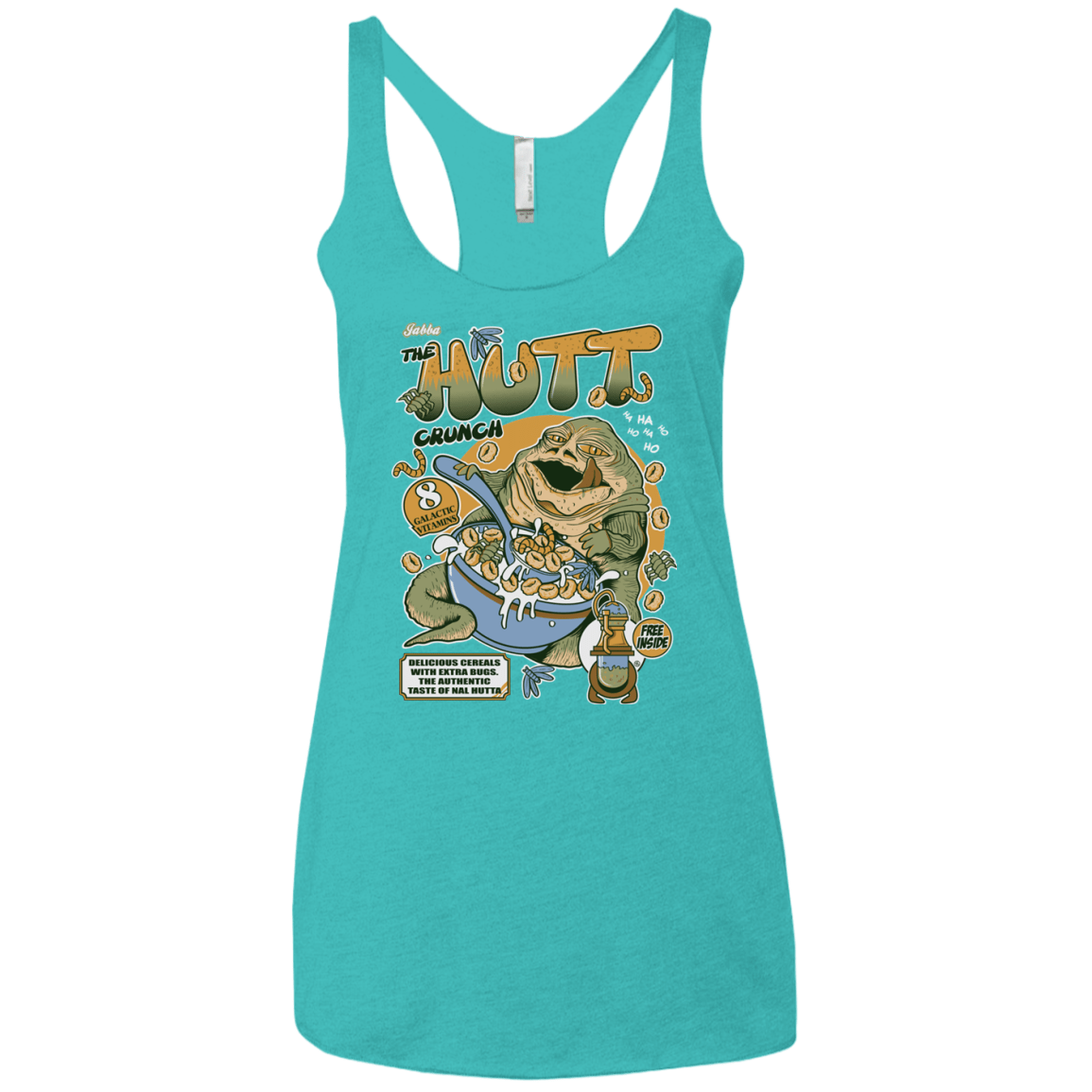 T-Shirts Tahiti Blue / X-Small The Hutt Crunch Women's Triblend Racerback Tank