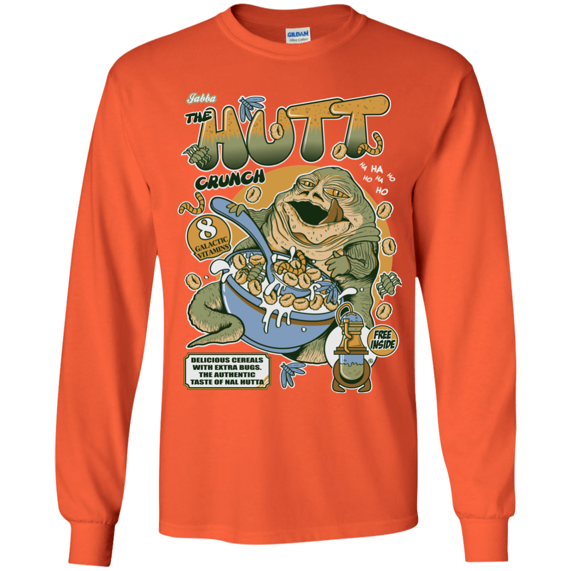 T-Shirts Orange / YS The Hutt Crunch Youth Long Sleeve T-Shirt