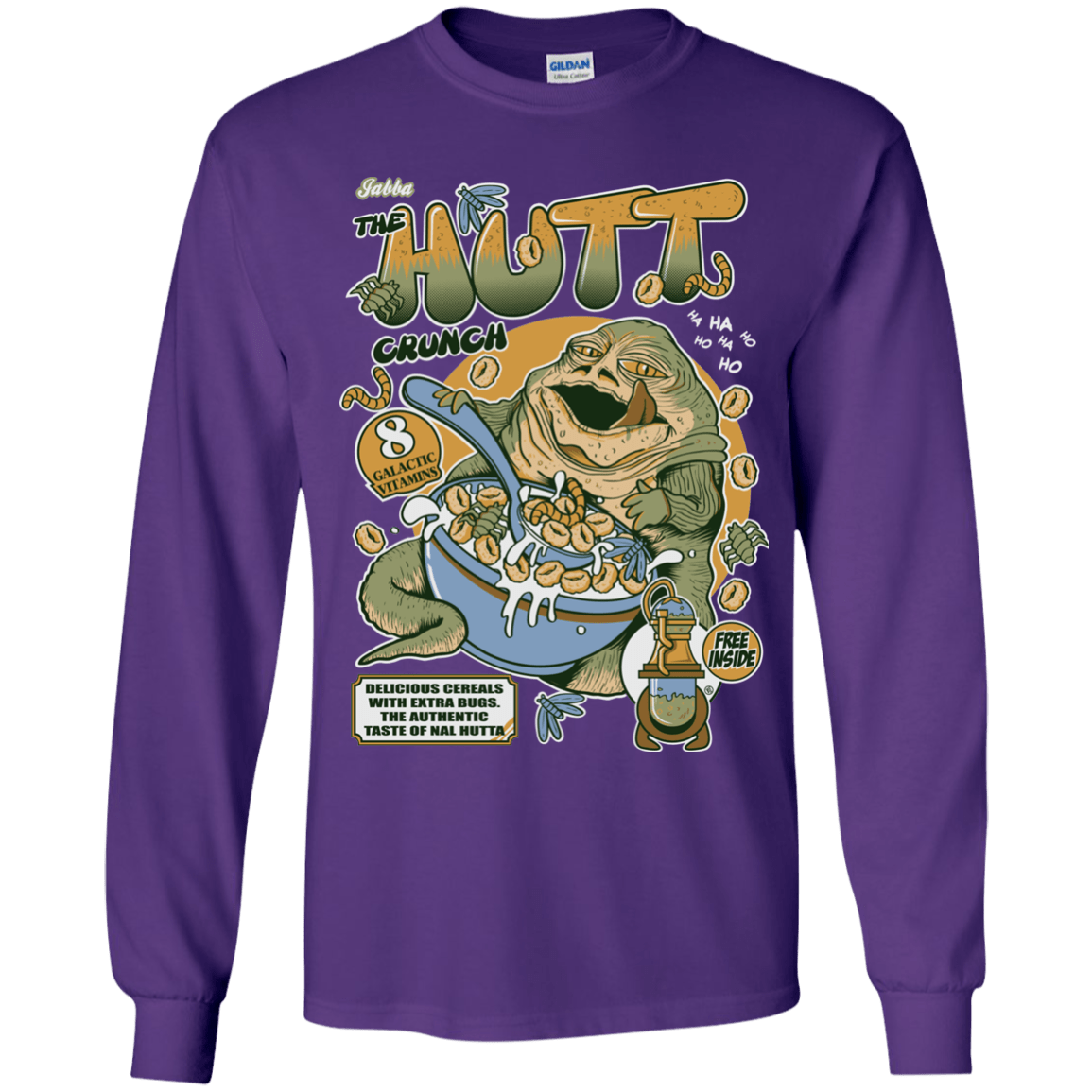 T-Shirts Purple / YS The Hutt Crunch Youth Long Sleeve T-Shirt