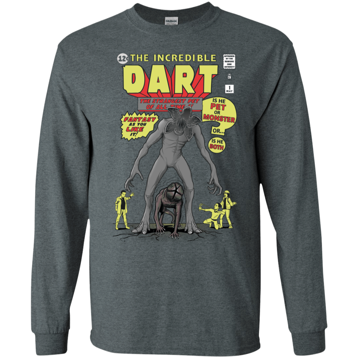 T-Shirts Dark Heather / S The Incredible Dart Men's Long Sleeve T-Shirt