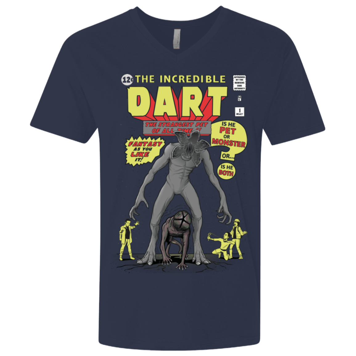 T-Shirts Midnight Navy / X-Small The Incredible Dart Men's Premium V-Neck
