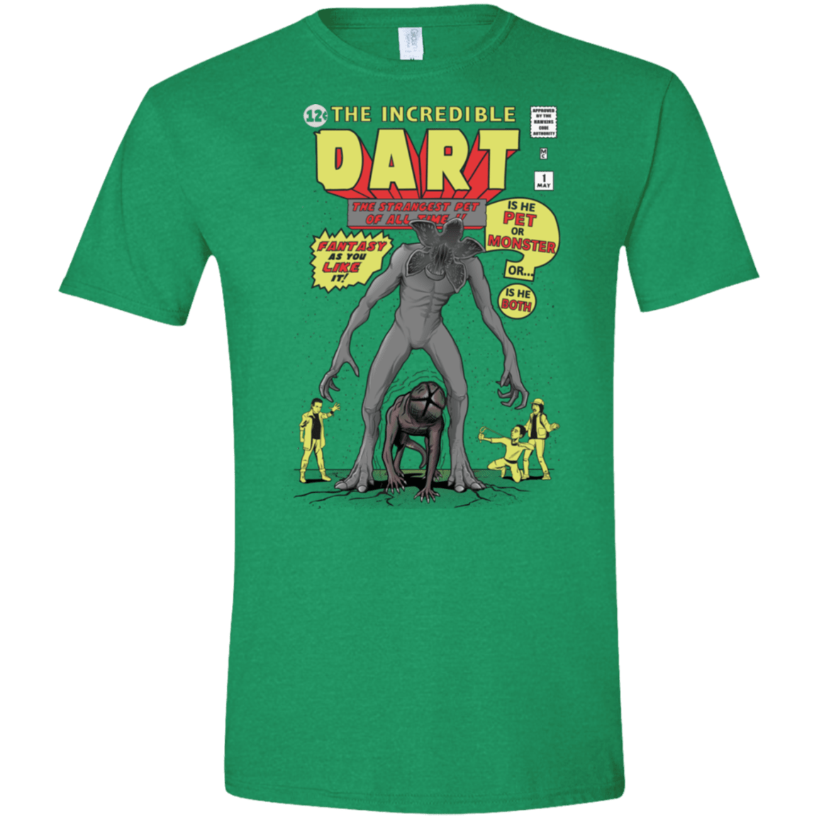 T-Shirts Heather Irish Green / S The Incredible Dart Men's Semi-Fitted Softstyle