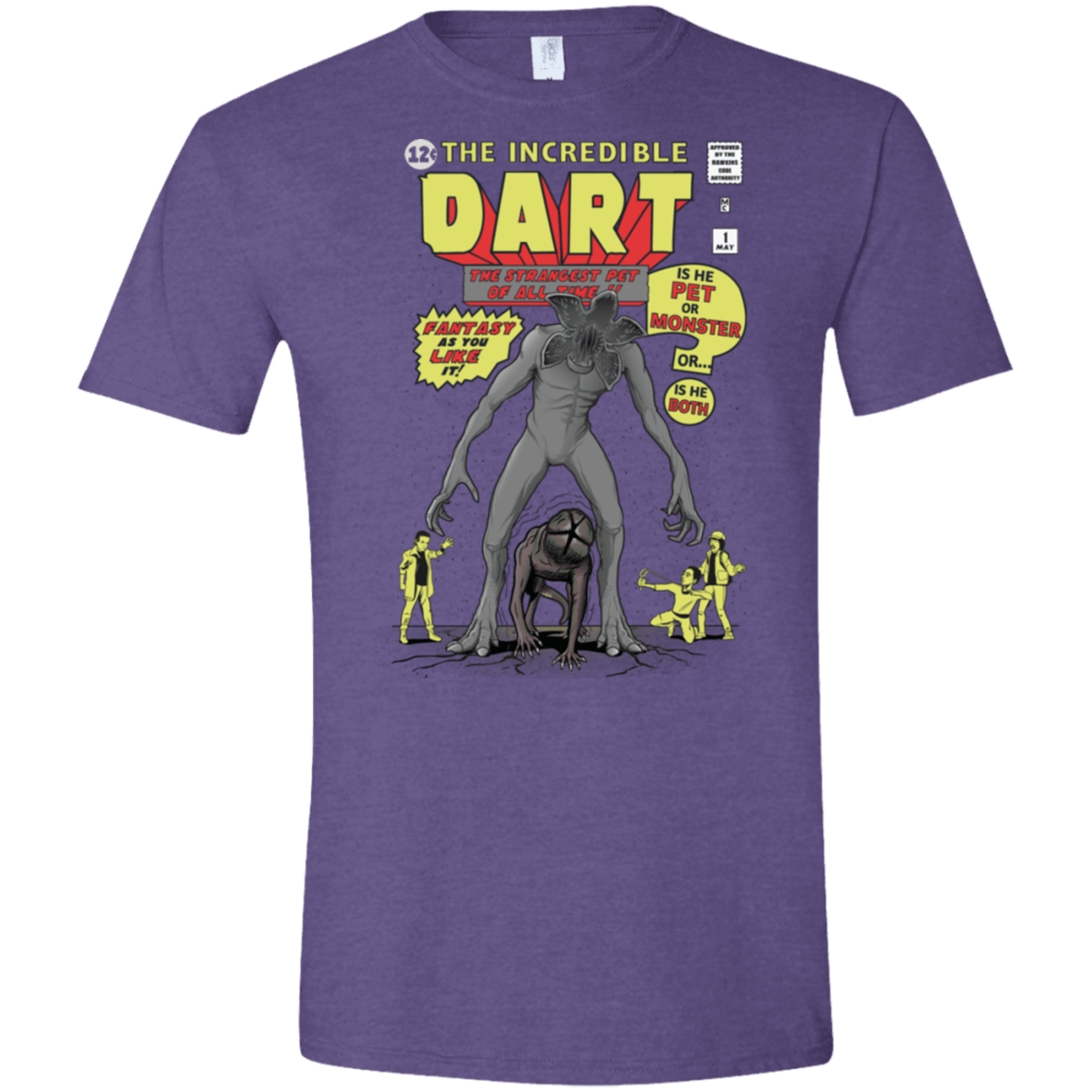 T-Shirts Heather Purple / S The Incredible Dart Men's Semi-Fitted Softstyle