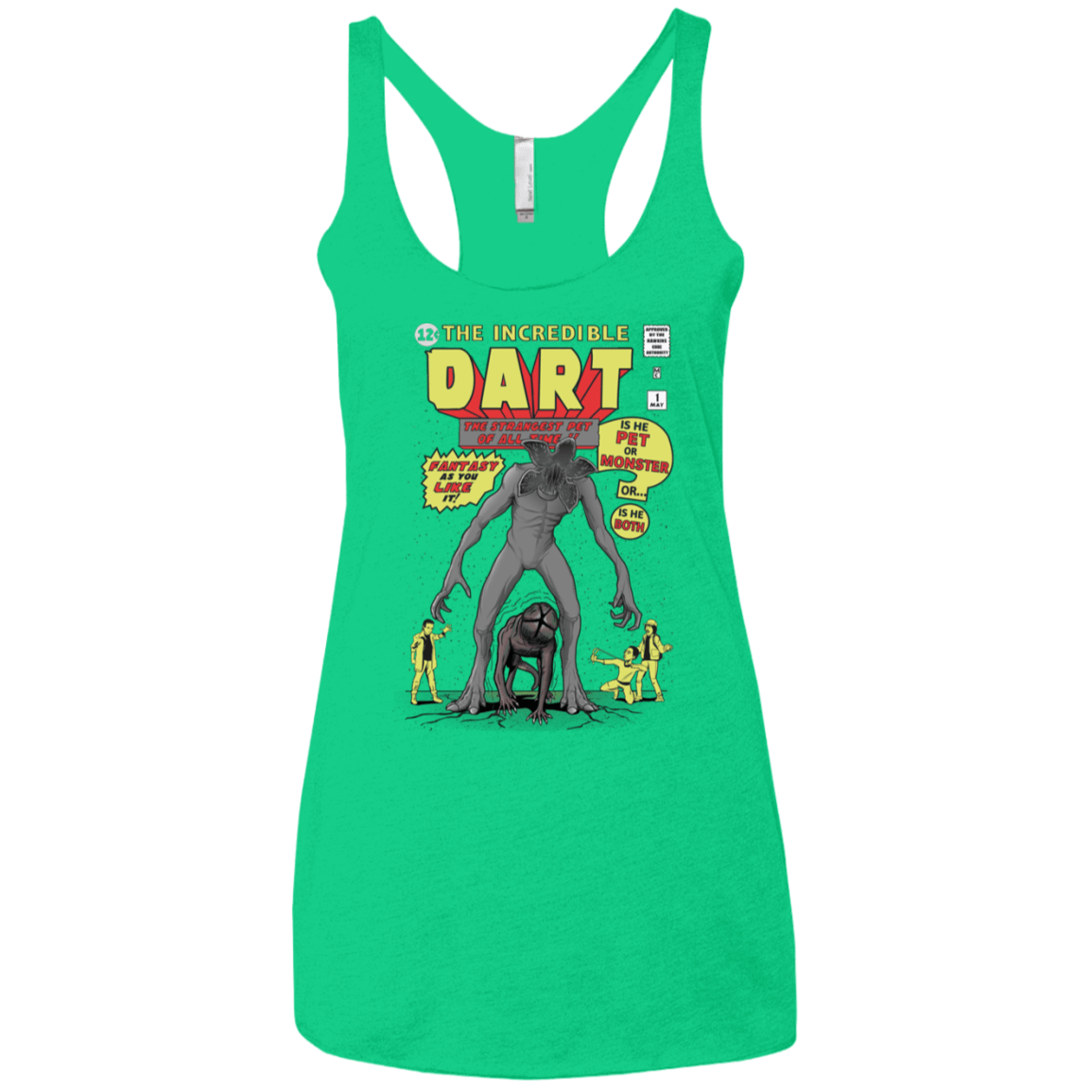 T-Shirts Envy / X-Small The Incredible Dart Women's Triblend Racerback Tank