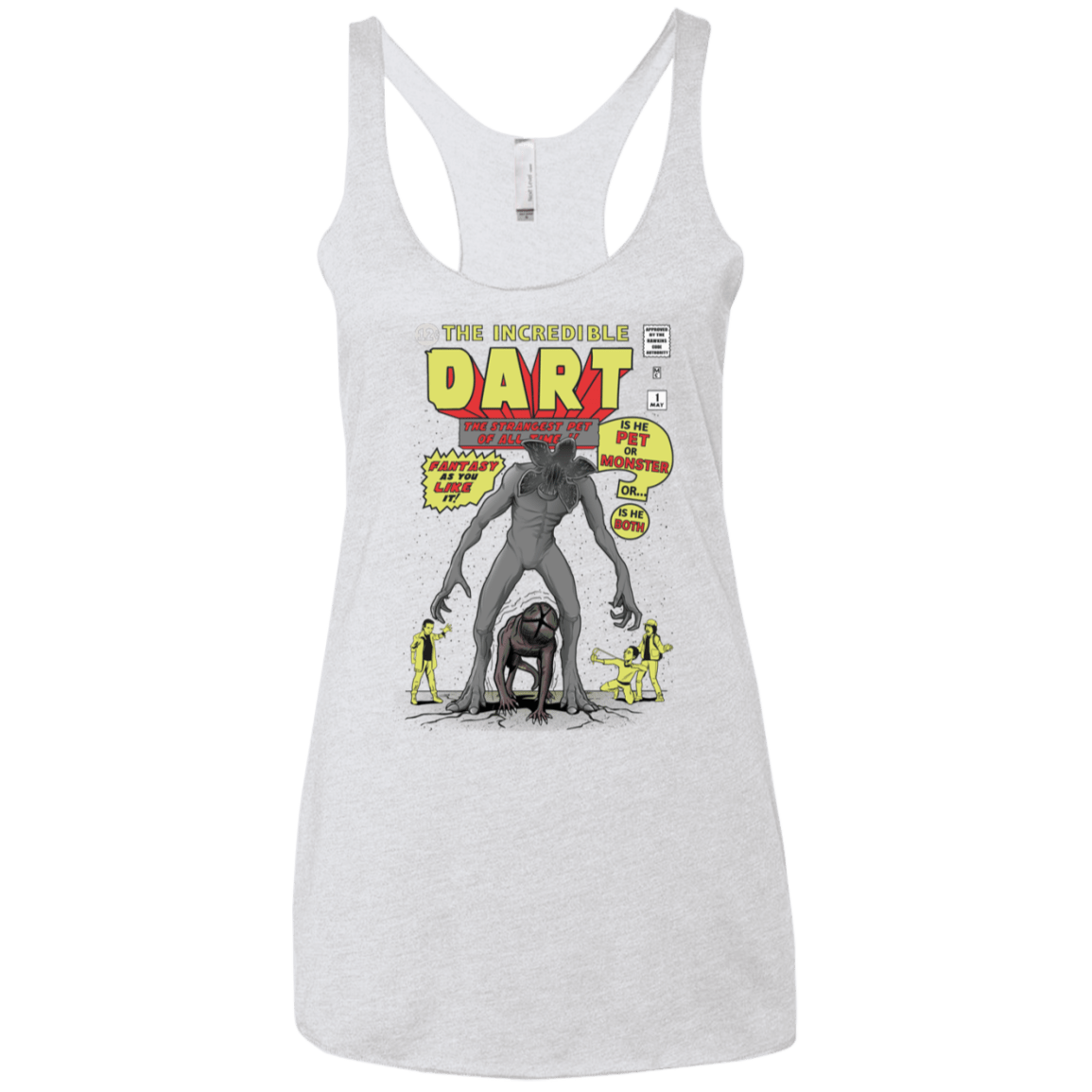 T-Shirts Heather White / X-Small The Incredible Dart Women's Triblend Racerback Tank