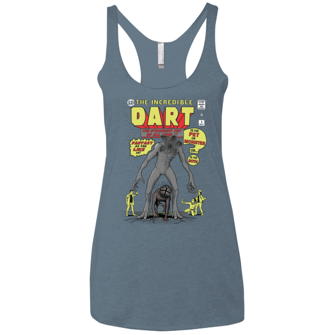 T-Shirts Indigo / X-Small The Incredible Dart Women's Triblend Racerback Tank
