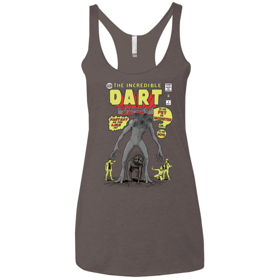 T-Shirts Macchiato / X-Small The Incredible Dart Women's Triblend Racerback Tank