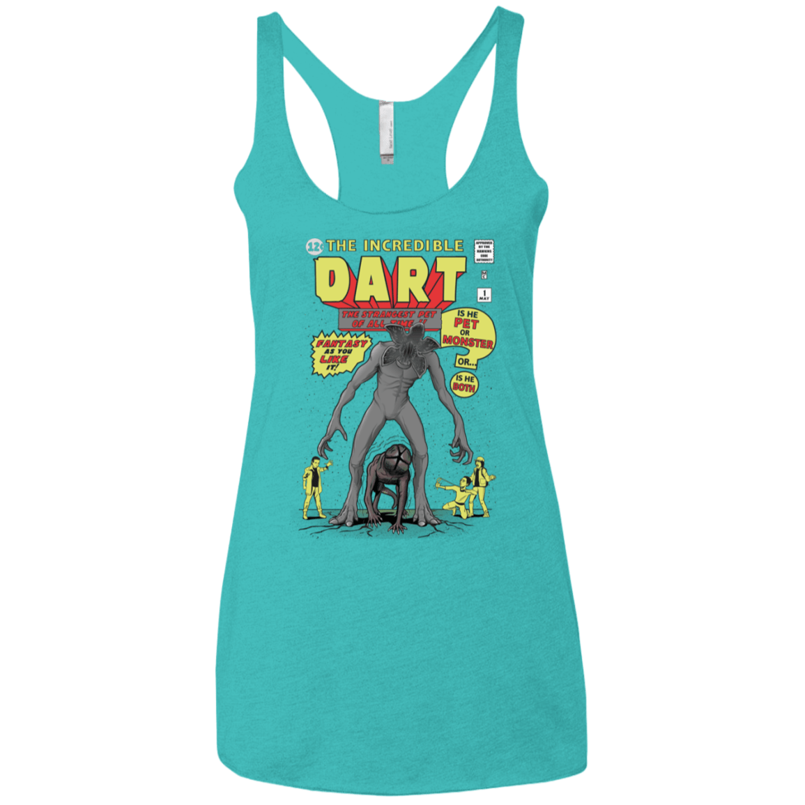 T-Shirts Tahiti Blue / X-Small The Incredible Dart Women's Triblend Racerback Tank