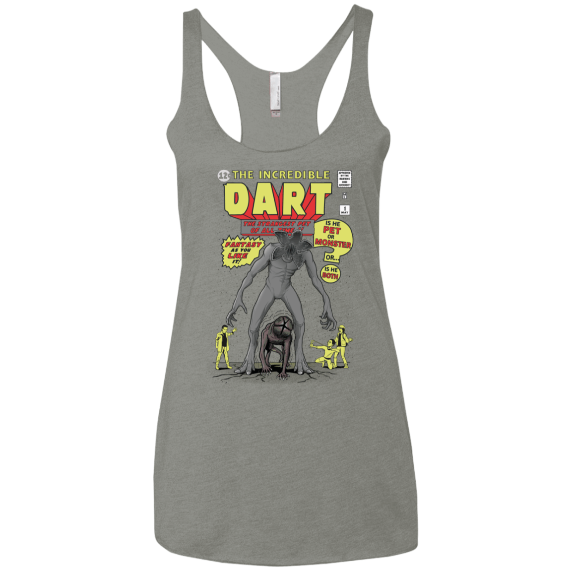T-Shirts Venetian Grey / X-Small The Incredible Dart Women's Triblend Racerback Tank
