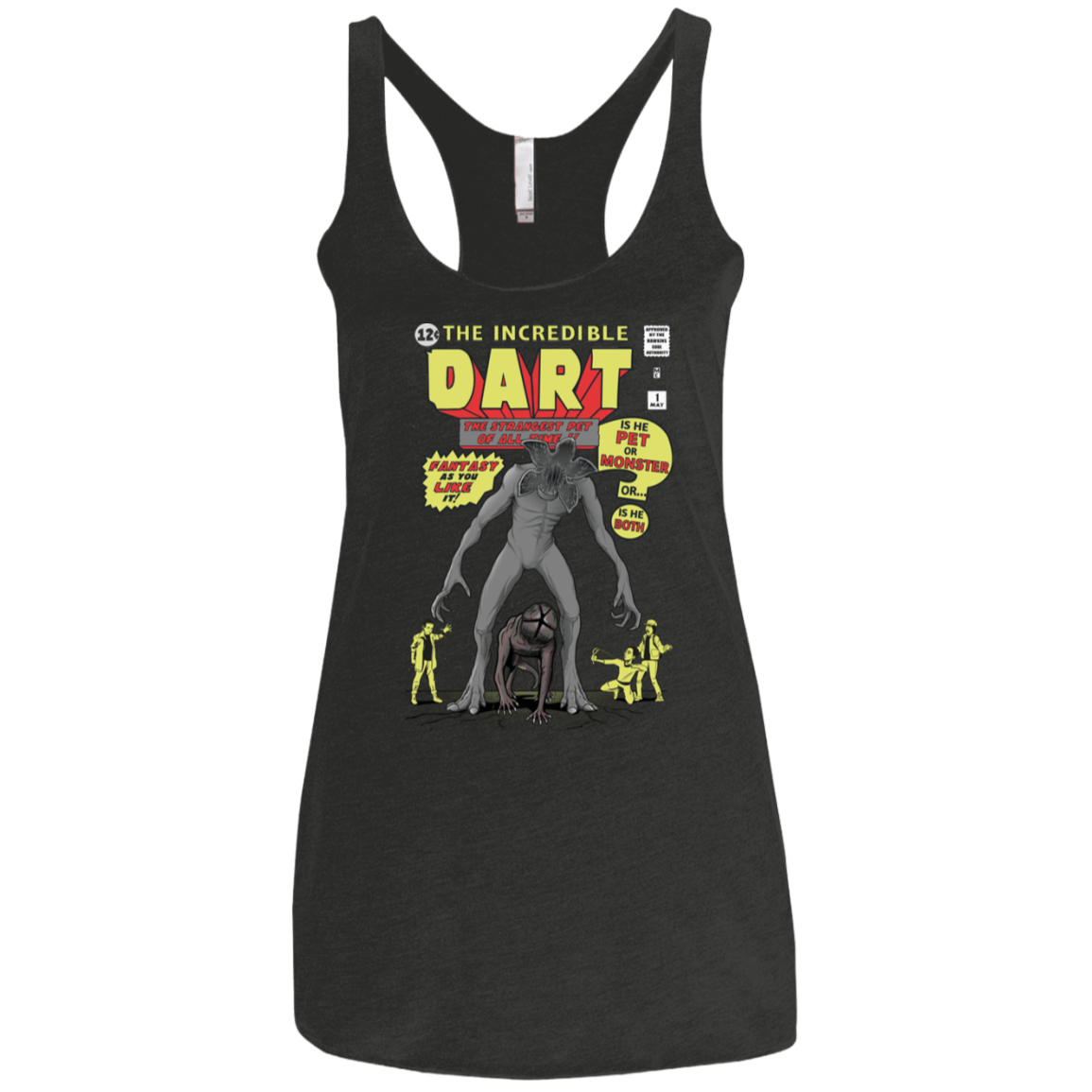 T-Shirts Vintage Black / X-Small The Incredible Dart Women's Triblend Racerback Tank