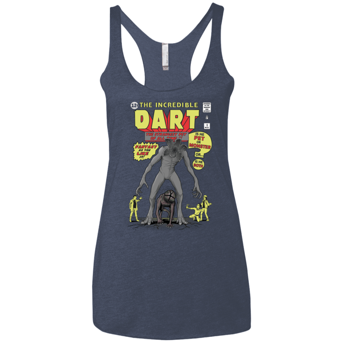 T-Shirts Vintage Navy / X-Small The Incredible Dart Women's Triblend Racerback Tank
