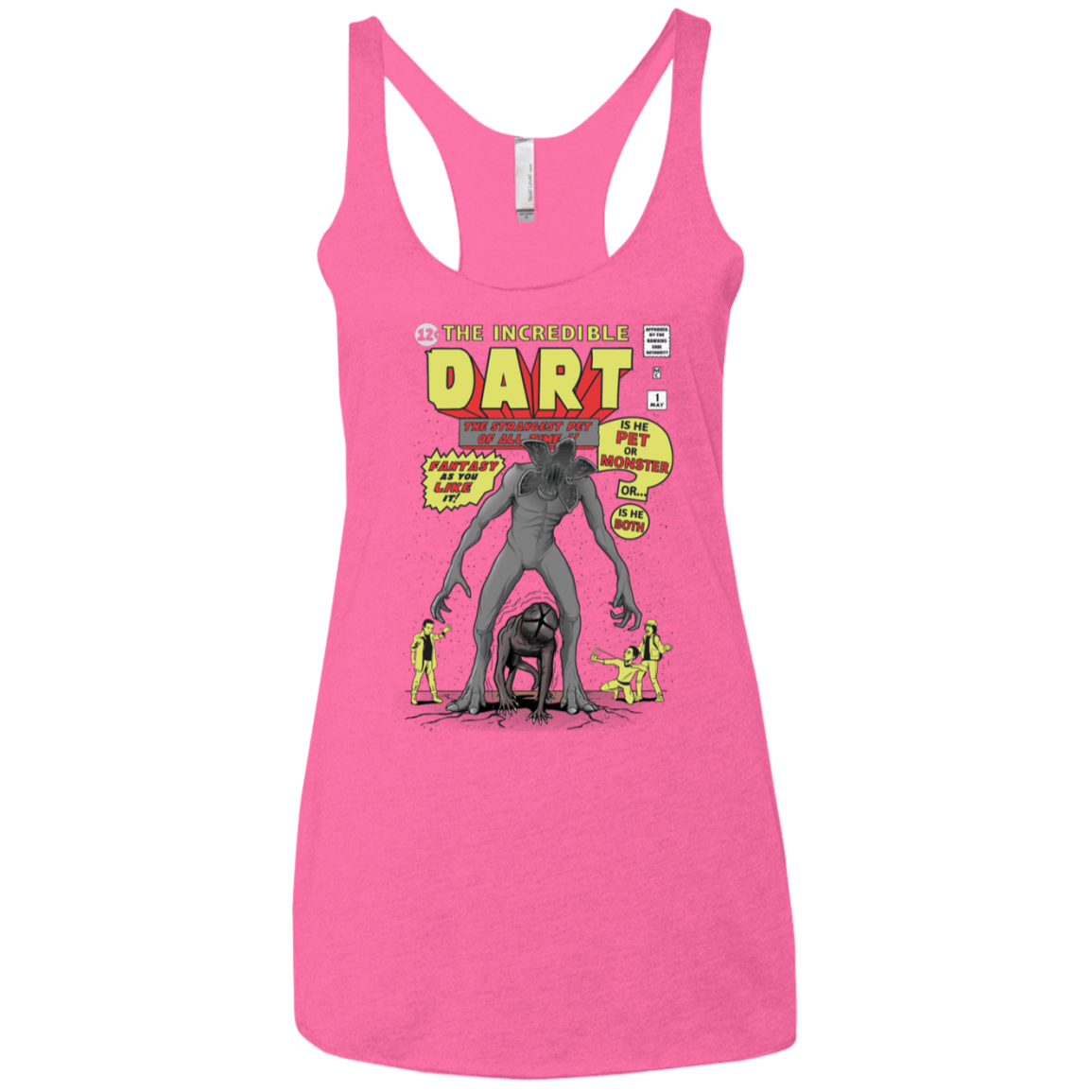 T-Shirts Vintage Pink / X-Small The Incredible Dart Women's Triblend Racerback Tank