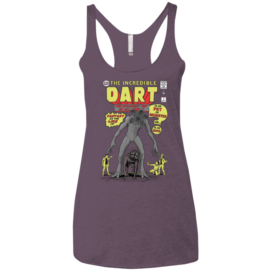 T-Shirts Vintage Purple / X-Small The Incredible Dart Women's Triblend Racerback Tank