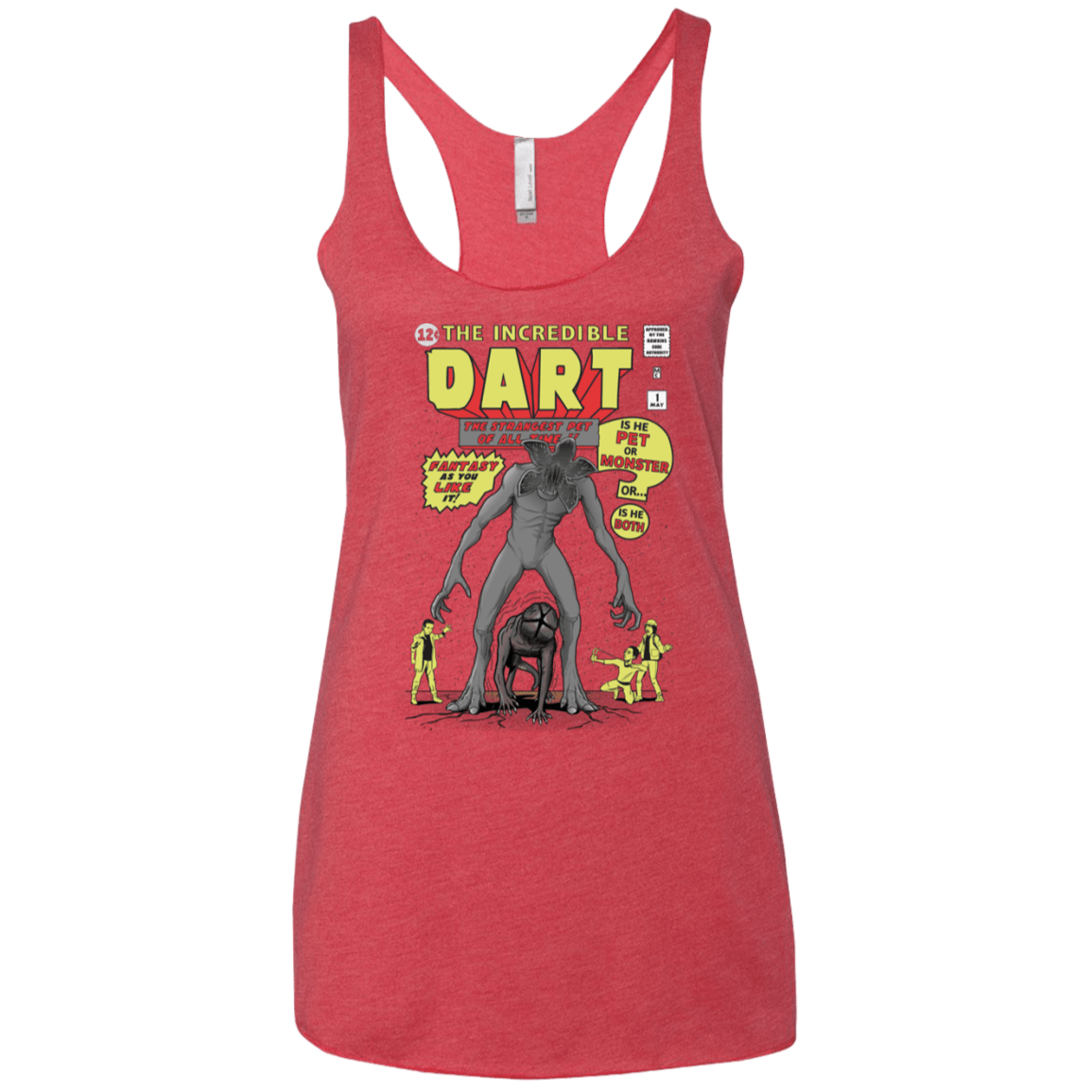 T-Shirts Vintage Red / X-Small The Incredible Dart Women's Triblend Racerback Tank