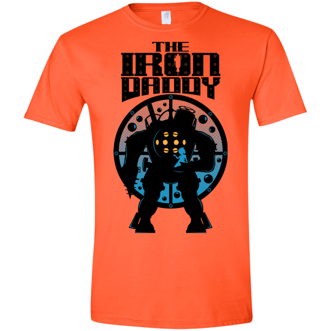 T-Shirts Orange / S The Iron Daddy Men's Semi-Fitted Softstyle