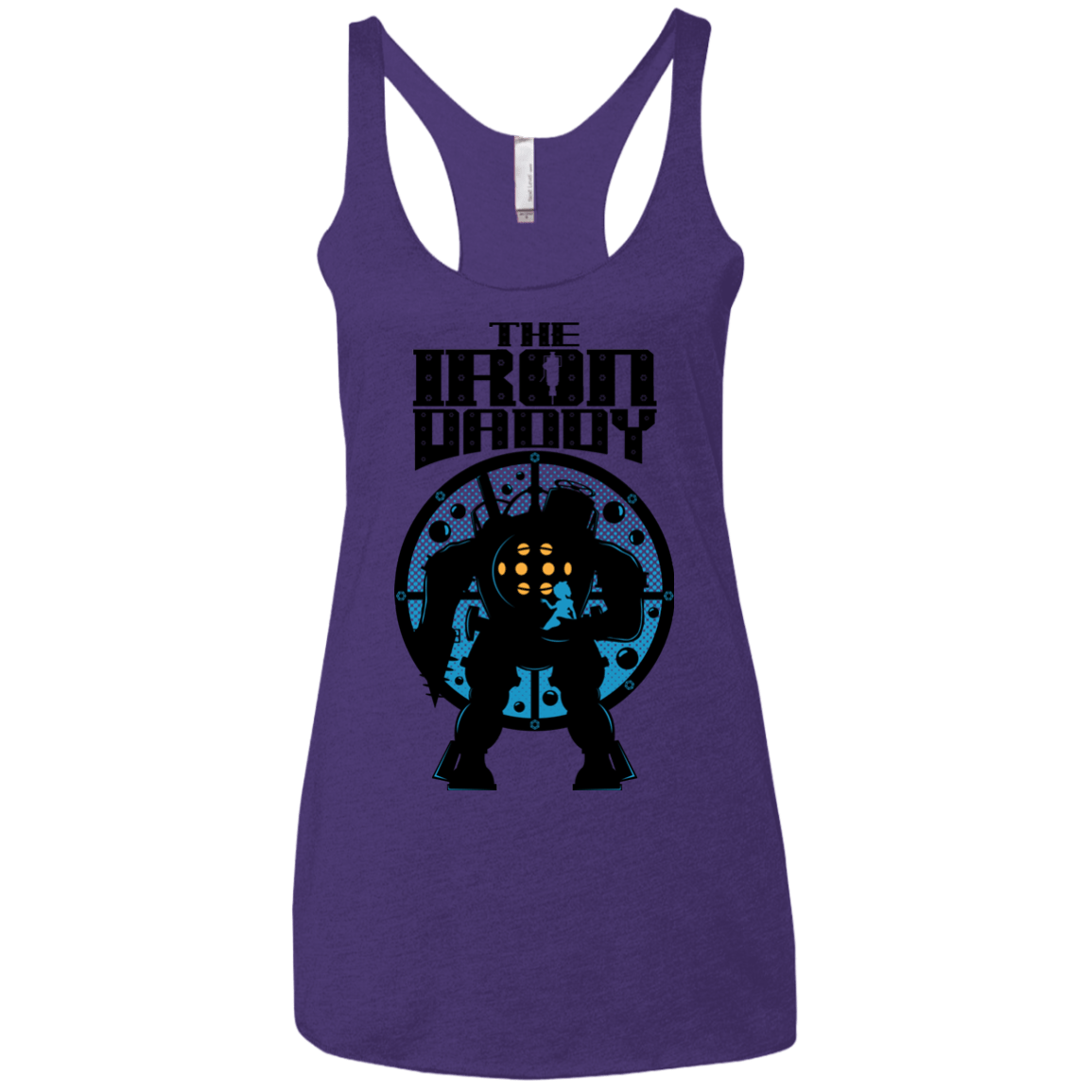 T-Shirts Purple Rush / X-Small The Iron Daddy Women's Triblend Racerback Tank