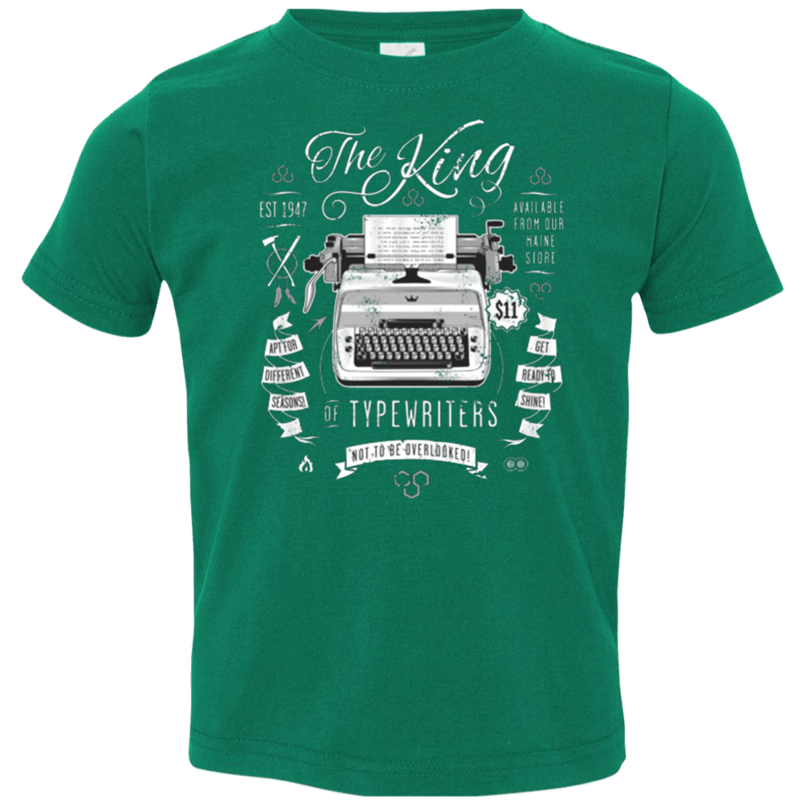 T-Shirts Kelly / 2T The King of Typewriters Toddler Premium T-Shirt