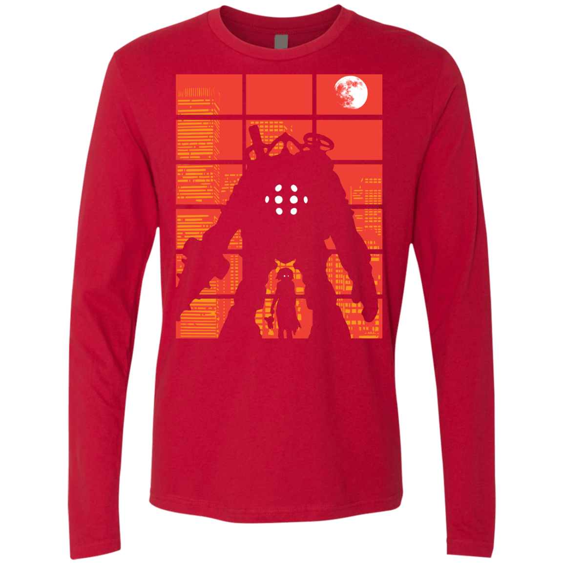 T-Shirts Red / S The Protector Men's Premium Long Sleeve