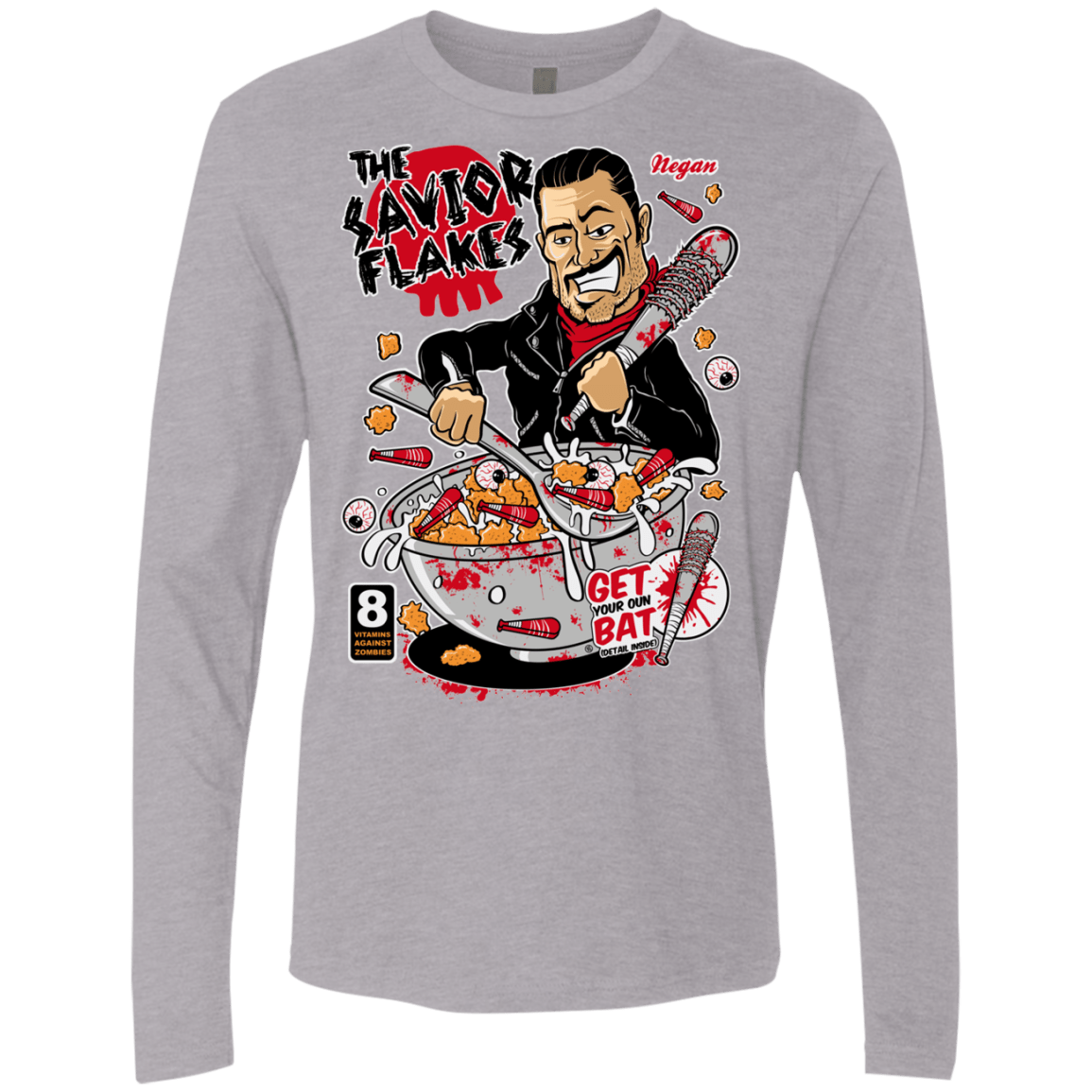 T-Shirts Heather Grey / S The Savior Flakes Men's Premium Long Sleeve