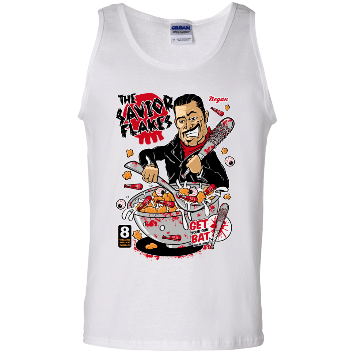 T-Shirts White / S The Savior Flakes Men's Tank Top