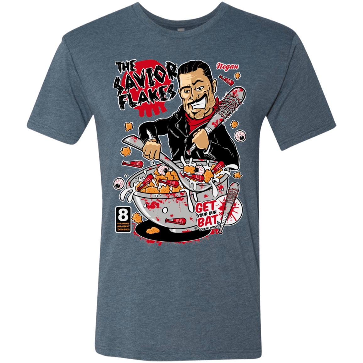 T-Shirts Indigo / S The Savior Flakes Men's Triblend T-Shirt