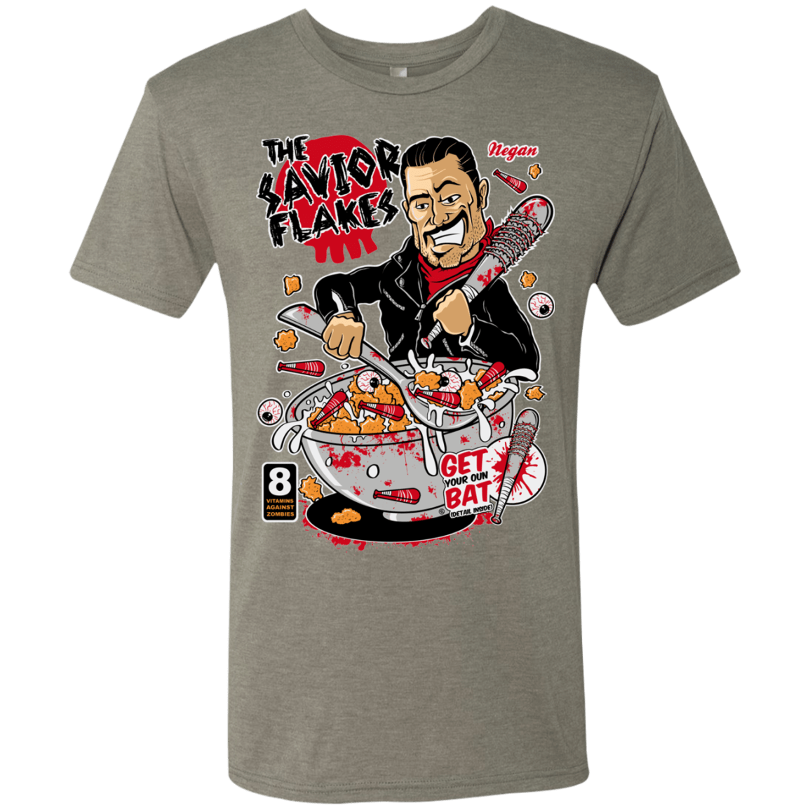 T-Shirts Venetian Grey / S The Savior Flakes Men's Triblend T-Shirt