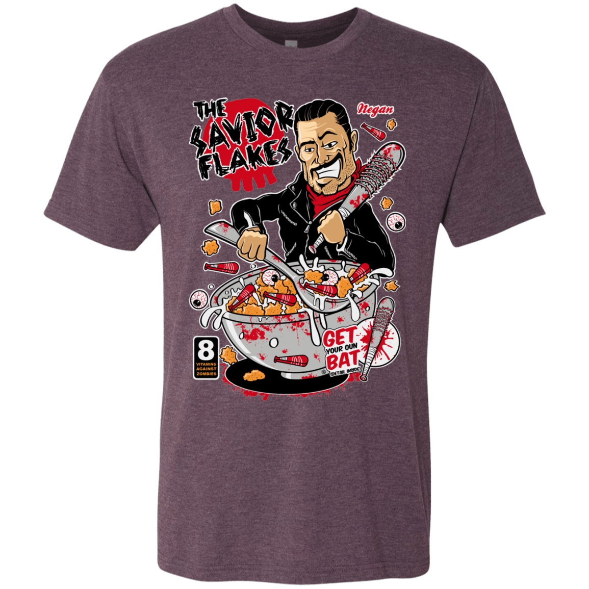 T-Shirts Vintage Purple / S The Savior Flakes Men's Triblend T-Shirt